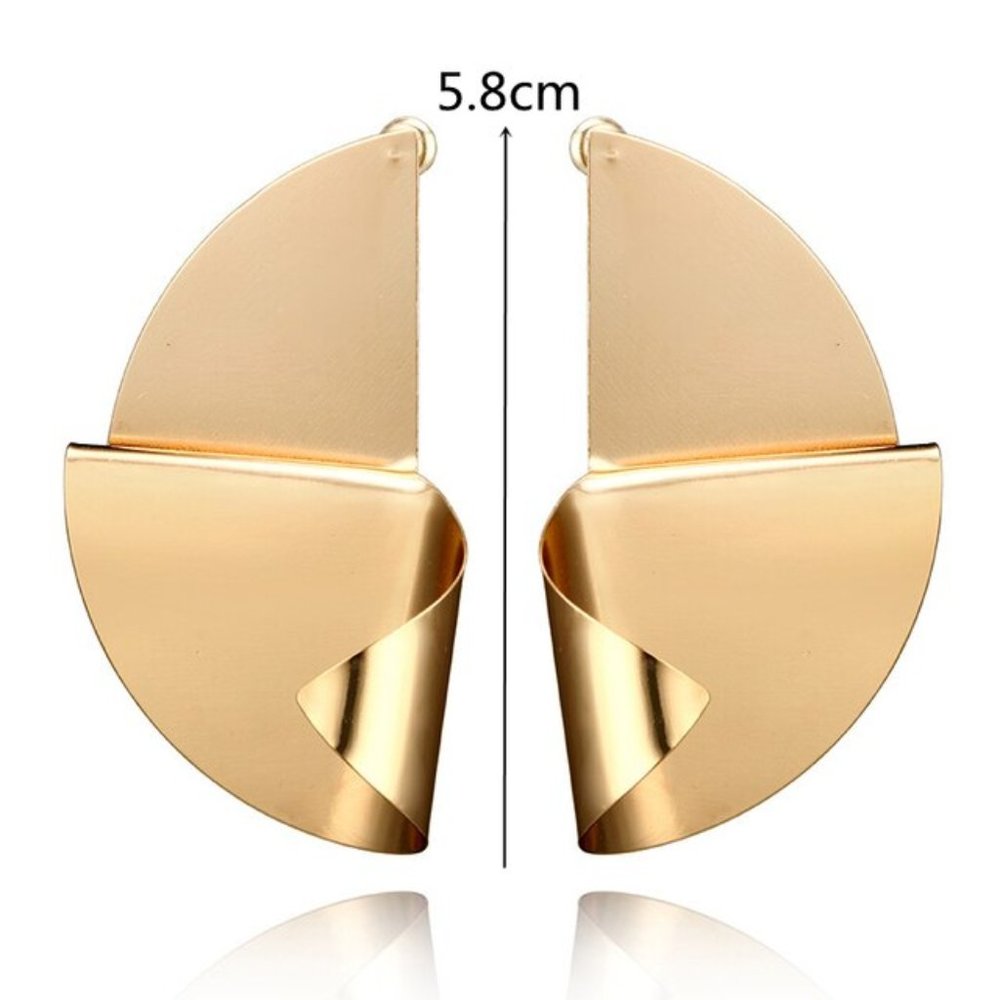 Earrings Women Geometric Shape Bohemian Hoop Drop Cute Trendy Jewelry - Picture 2 of 7